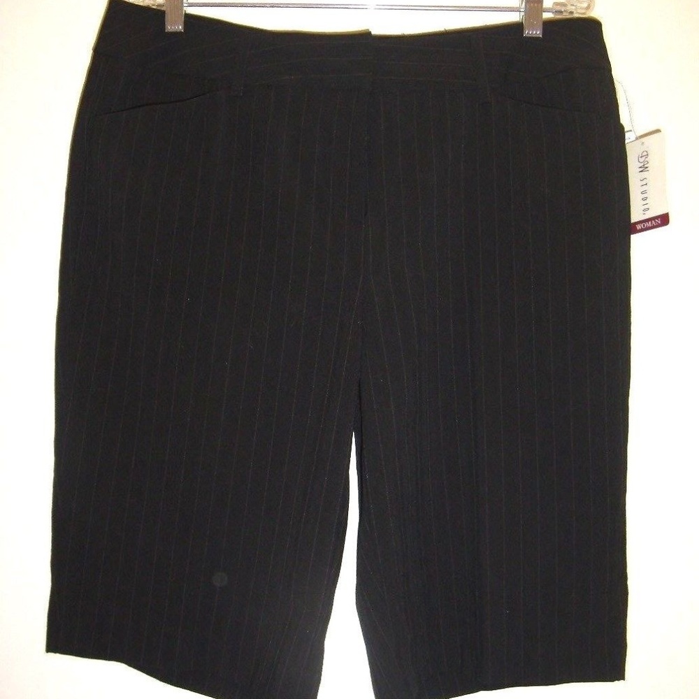 Striped Dressy Fun Summer Bermuda Shorts